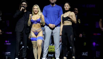 Bridges-Yoshida. Photos and videos from the weigh-in