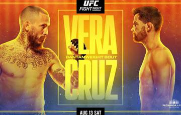 UFC en ESPN 41: Vera noqueó a Cruz y otros resultados