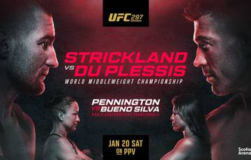 Дю Плессі здолав Стрікленда та інші результати турніру UFC 297