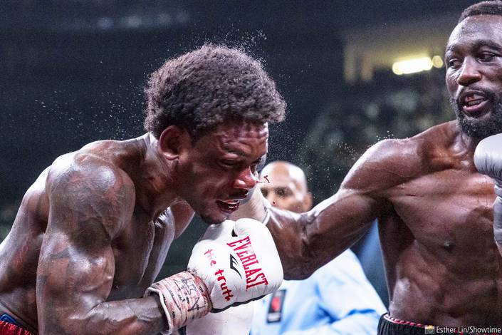 Incredible photos of Crawford's devastating victory over Spence