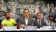Сондерс и Акавов встретились на пресс-конференции (фото)