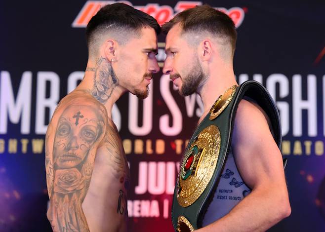 Kambosos and Hughes weigh in