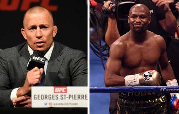 "Is it okay to kick?". St-Pierre recalled being offered a fight with Mayweather