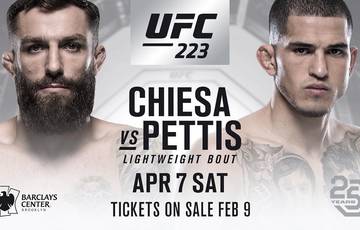 Pettis vs Chiesa on April 7 at UFC 223