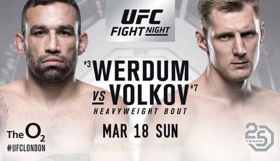 UFC Fight Night 127: Вердум – Волков. Прямая трансляция, где смотреть онлайн