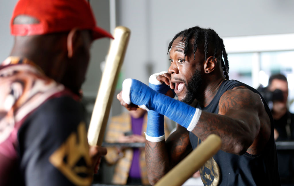 Deontay Wilder and Malik Scott. Getty Images
