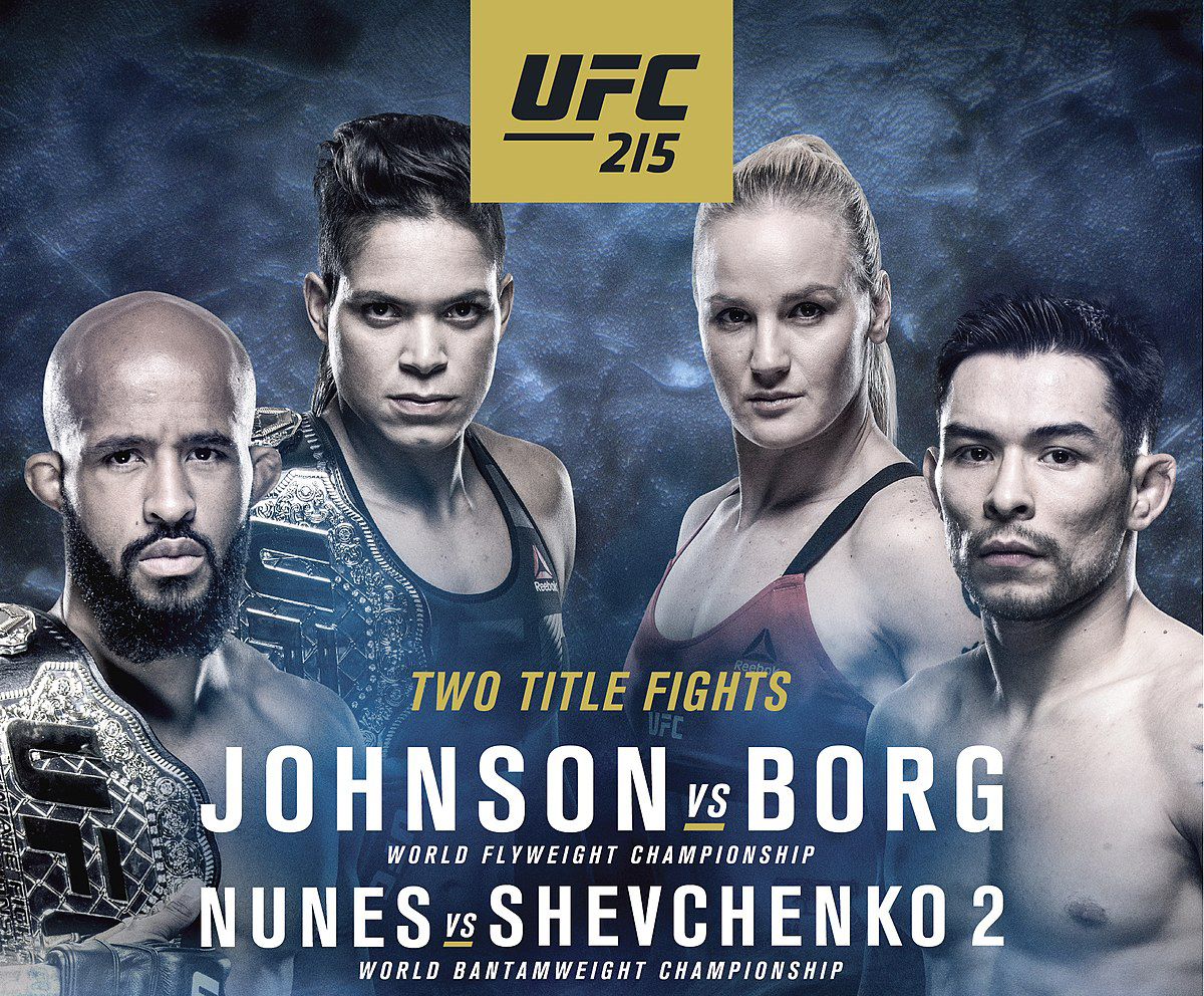 Официальный постер UFC 215