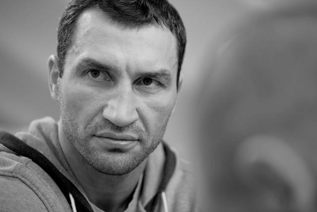 Владимир Кличко во время тренировки
