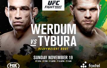 UFC Fight Night 121: Вердум – Тыбура. Прямая трансляция, где смотреть онлайн