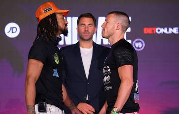 Andrade and Williams at the final press conference