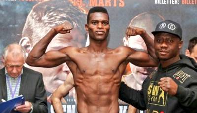 Commey destroys Chaniev in two rounds