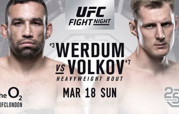UFC Fight Night 127: Werdum - Volkov. Live, where to watch online