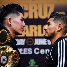 Santa Cruz - Mares 2, Charlo - Trout. Weigh-in