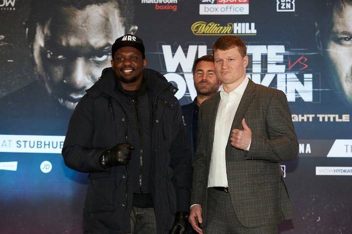 Whyte and Povetkin meet at the press conference