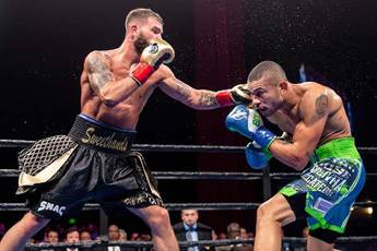 Plant sends Uzcategui twice to the floor and gets championship belt