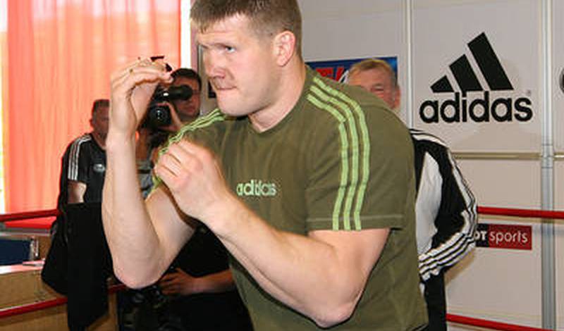 Александр Дмитренко во время открытой тренировки