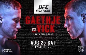 UFC Fight Night 135: Гэтжи – Вик. Прямая трансляция, где смотреть онлайн