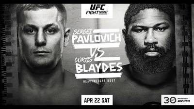 UFC Fight Night 222: Павлович нокаутировал Блэйдса и другие результаты