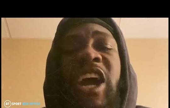Wilder speaks to his fans for the first time after Fury defeat (video)