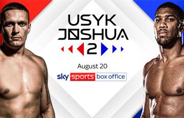 Usyk-Joshua revenge in the UK will be held on Sky in a paid broadcast