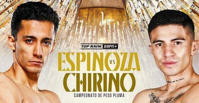 Rafael Espinoza vs Sergio Chirino Sanchez - Datum, aanvangstijd, vechtkaart, locatie