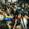 Mayweather and Paul at the final press conference 19