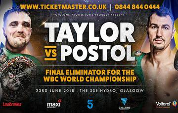 Postol vs Taylor. Where to watch live