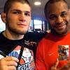 Khabib supports Cormier before his rematch with Miocic