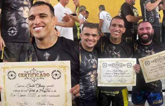 Oliveira behaalde een master in Muay Thai