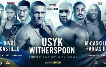 Usyk vs Witherspoon. Where to watch live