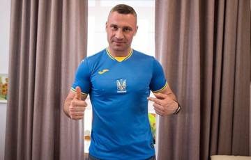 «Добавляет духа и воли к победе». Кличко примерил форму сборной Украины к Евро-2020