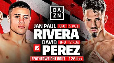 Hoe laat is Jan Paul Rivera Pizarro vs David Perez vanavond? Ringwedstrijden, schema, streaming links