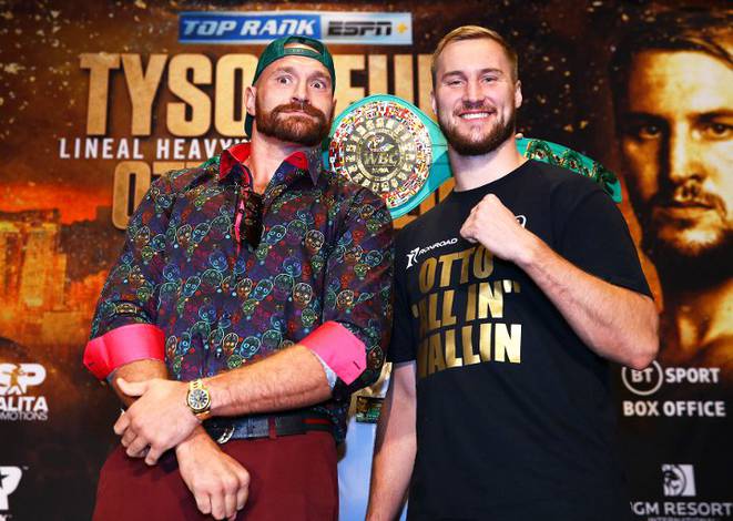 Fury and Wallin at the final press conference