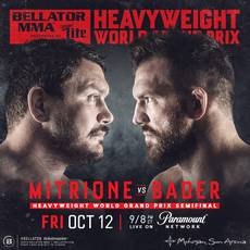 Bellator 207: Mitrione - Bader. Where to watch live