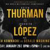 Thurman - Lopez, Kownacki - Washington. Where to watch live