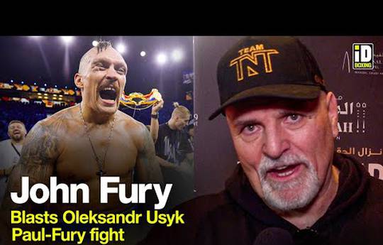 John Fury thinks Usyk doesn't deserve 50/50
