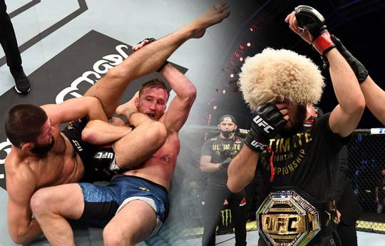 Khabib told what he talked about with Gaethje during the fight