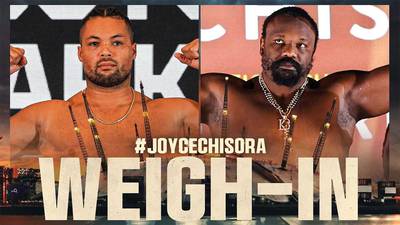 Cómo ver el pesaje de Joe Joyce vs Derek Chisora: Fecha, hora y retransmisión en directo