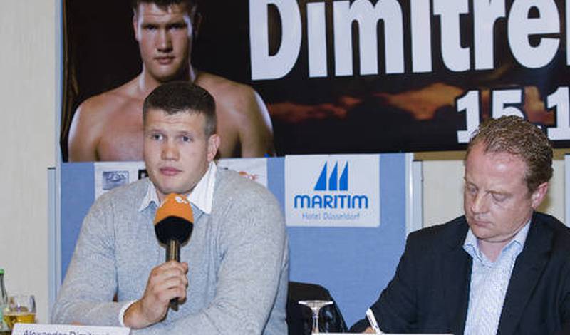 Александр Дмитренко на пресс-конференции в Дюссельдорфе