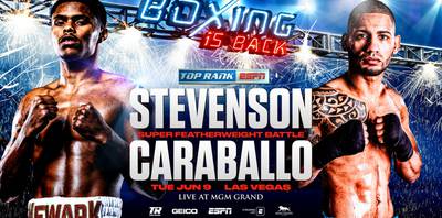 Stevenson vs Caraballo. Where to watch live