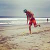 Lomachenko trains on the beach 4