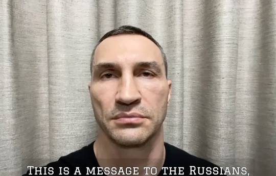 Wladimir Klitschko addressed the Russians