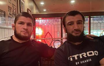 Khabib is pleased with his brother's performance at UFC 260