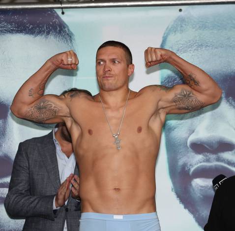 Usyk is 215, Witherspoon - 242