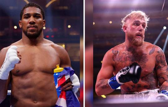 Jake Paul Nearly Loses Pricey Necklace In Bizarre Anthony Joshua Faceoff