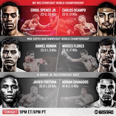 Spence vs Ocampo. Where to watch live