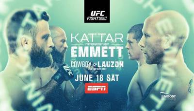 UFC on ESPN 37. Каттар против Эмметта: ссылки на трансляцию