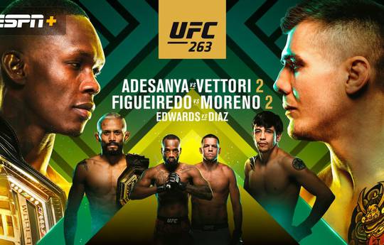 UFC 263: Адесанья – Веттори. Прямая трансляция, где смотреть онлайн
