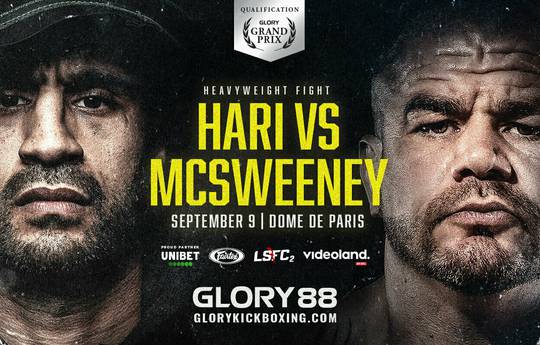 Glory 88. Badr Hari vs McSweeney: updated fight card