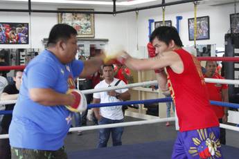 Pacquiao starts training with Buboy